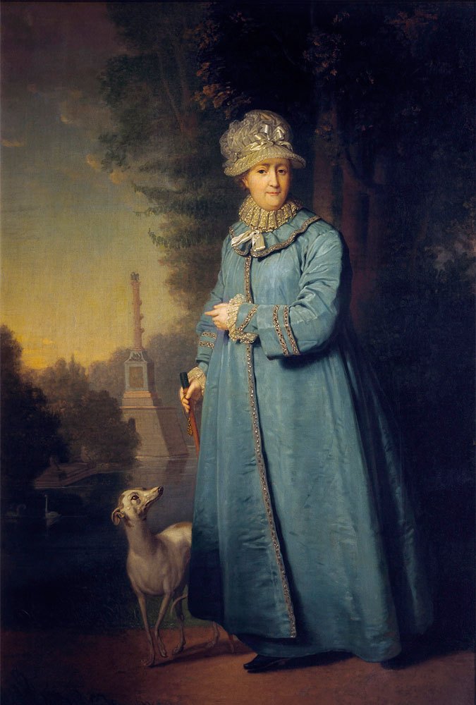 Екатерина II на прогулке