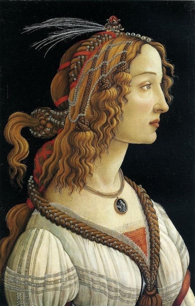 «Портрет молодой женщины», около 1485 г., Сандро Ботичелли