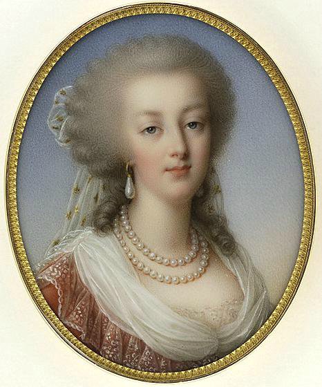 Портрет королевы Франции Марии-Антуанетты, супруги короля Людовика XVI Мария-Виктуар Жакото 